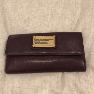 Tri fold burgundy Marc Jacobs wallet